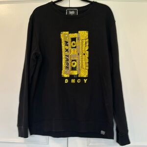Denimicity Retro Black Blingy Retro Cassette Tape Cotton Sweatshirt Size XXL